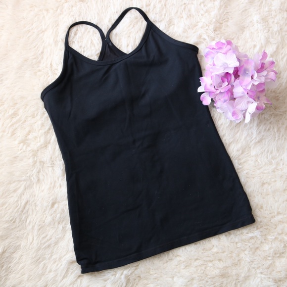lululemon athletica Tops - Lululemon Black Tank With Built In Bra